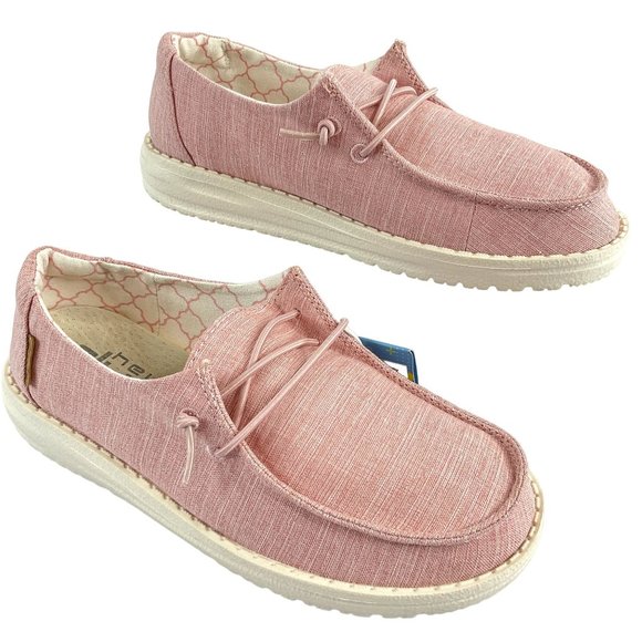 Heydude Other - Heydude Shoes Girls Y2-L3 Pink Little-Big Kid Wendy Youth Slip on Sneaker $49 Ne